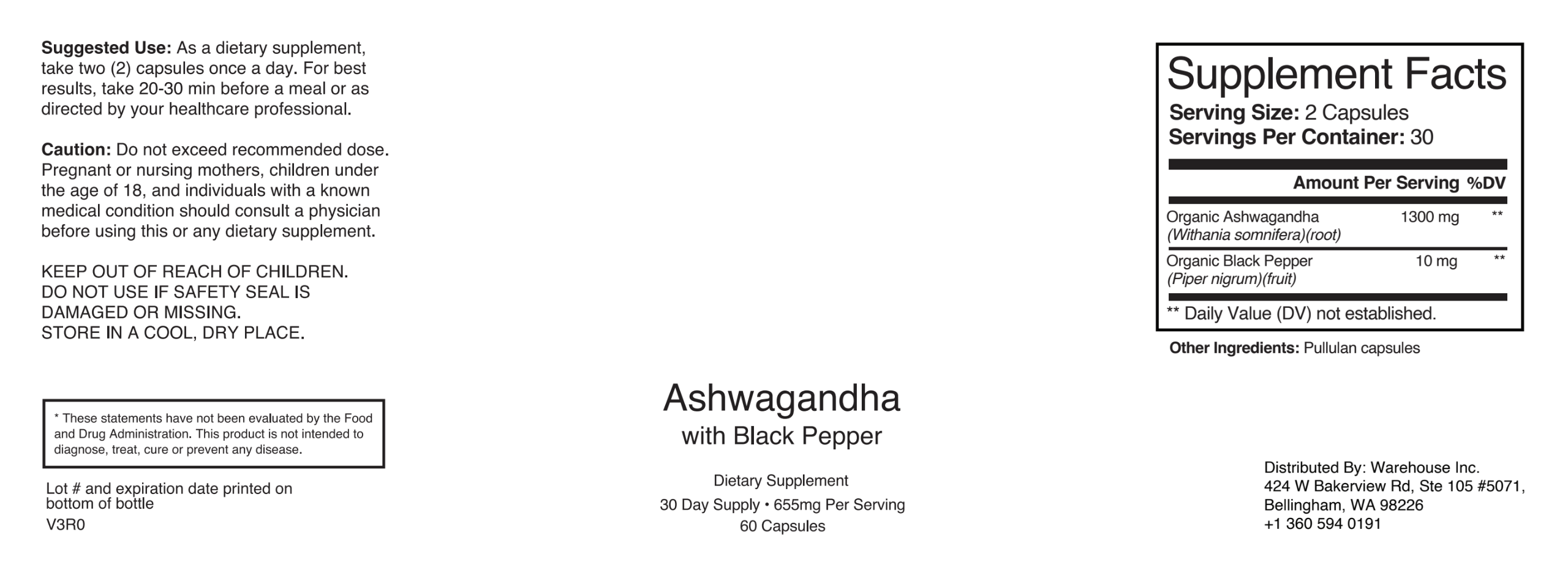 Ashwagandha with Black Pepper