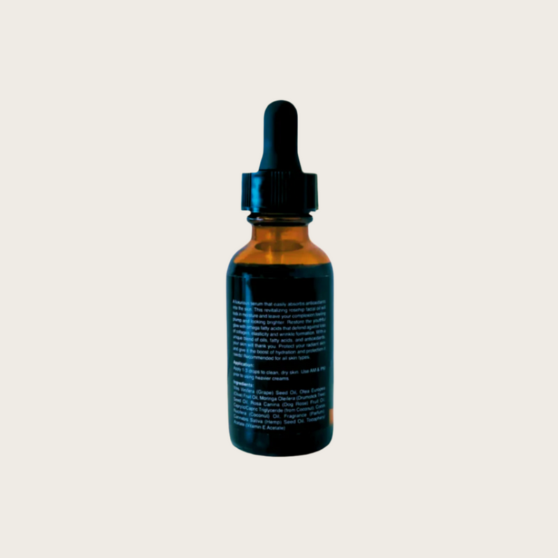 Luxury rosehip and omega-rich face oil by QALA for deep hydration, collagen support, and a youthful, radiant complexion.

